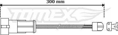 TOMEX brakes TX 30-53 - Warning Contact, brake pad wear www.autospares.lv