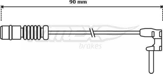 TOMEX brakes TX 30-65 - Indikators, Bremžu uzliku nodilums autospares.lv