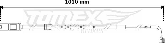 TOMEX brakes TX 30-62 - Indikators, Bremžu uzliku nodilums www.autospares.lv