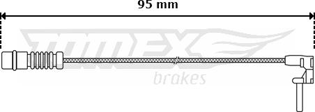 TOMEX brakes TX 30-06 - Indikators, Bremžu uzliku nodilums autospares.lv