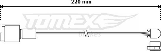 TOMEX brakes TX 30-03 - Indikators, Bremžu uzliku nodilums autospares.lv