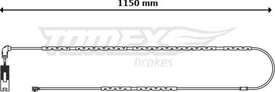 TOMEX brakes TX 30-89 - Indikators, Bremžu uzliku nodilums www.autospares.lv