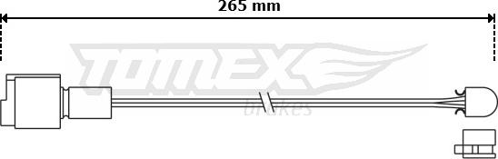 TOMEX brakes TX 30-83 - Warning Contact, brake pad wear www.autospares.lv