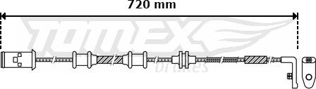 TOMEX brakes TX 30-39 - Indikators, Bremžu uzliku nodilums www.autospares.lv