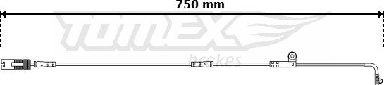 TOMEX brakes TX 30-74 - Сигнализатор, износ тормозных колодок www.autospares.lv