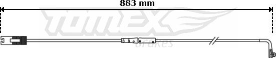 TOMEX brakes TX 30-75 - Indikators, Bremžu uzliku nodilums autospares.lv