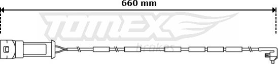 TOMEX brakes TX 31-04 - Сигнализатор, износ тормозных колодок www.autospares.lv