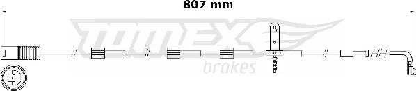 TOMEX brakes TX 31-00 - Indikators, Bremžu uzliku nodilums www.autospares.lv