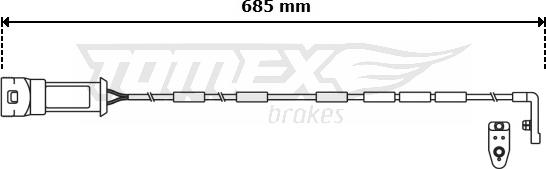 TOMEX brakes TX 31-08 - Indikators, Bremžu uzliku nodilums www.autospares.lv