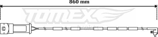 TOMEX brakes TX 31-02 - Indikators, Bremžu uzliku nodilums www.autospares.lv