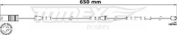 TOMEX brakes TX 31-15 - Indikators, Bremžu uzliku nodilums www.autospares.lv