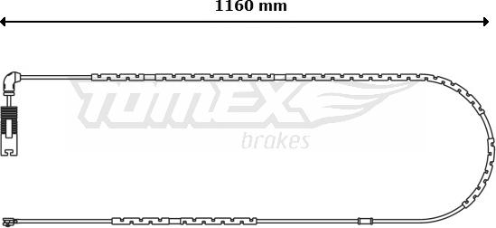 TOMEX brakes TX 31-13 - Indikators, Bremžu uzliku nodilums www.autospares.lv