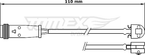 TOMEX brakes TX 31-17 - Indikators, Bremžu uzliku nodilums autospares.lv