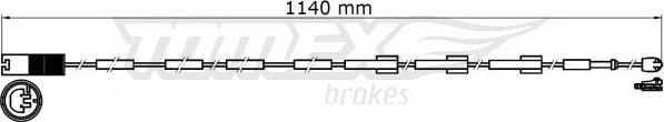 TOMEX brakes TX 31-38 - Indikators, Bremžu uzliku nodilums www.autospares.lv