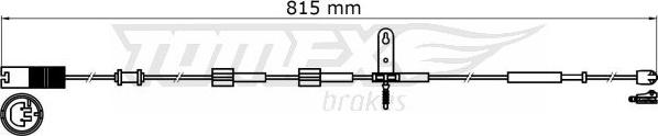 TOMEX brakes TX 31-37 - Indikators, Bremžu uzliku nodilums www.autospares.lv