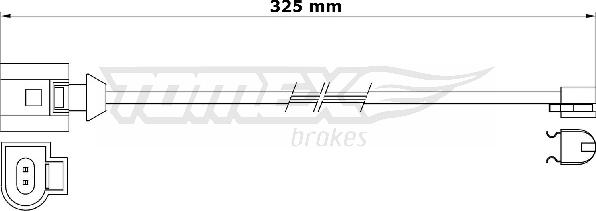 TOMEX brakes TX 31-26 - Indikators, Bremžu uzliku nodilums www.autospares.lv