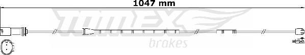 TOMEX brakes TX 31-21 - Indikators, Bremžu uzliku nodilums www.autospares.lv