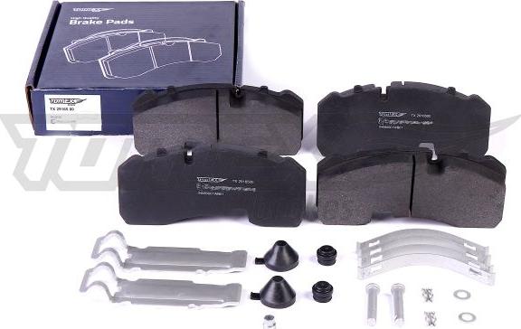 TOMEX brakes TX 29165 00 - Brake Pad Set, disc brake www.autospares.lv