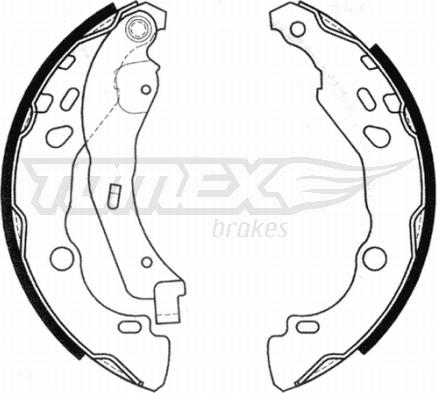 TOMEX brakes TX 20-99 - Bremžu loku komplekts www.autospares.lv