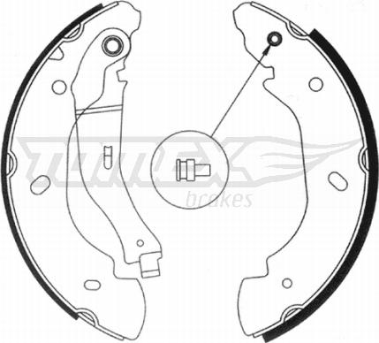 TOMEX brakes TX 20-94 - Bremžu loku komplekts autospares.lv