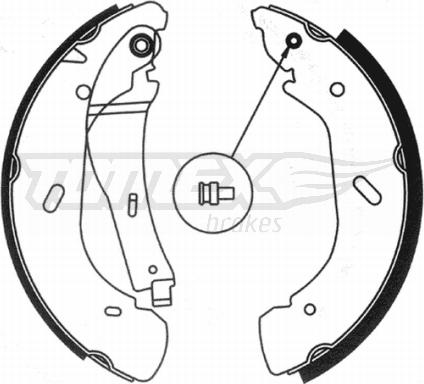 TOMEX brakes TX 20-95 - Bremžu loku komplekts www.autospares.lv