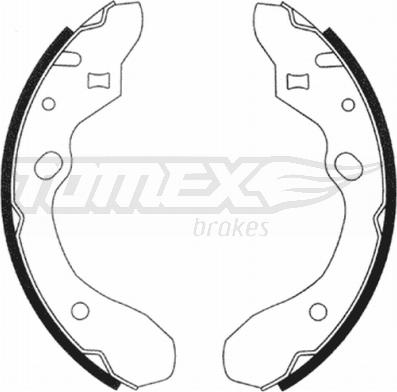 TOMEX brakes TX 20-91 - Bremžu loku komplekts www.autospares.lv