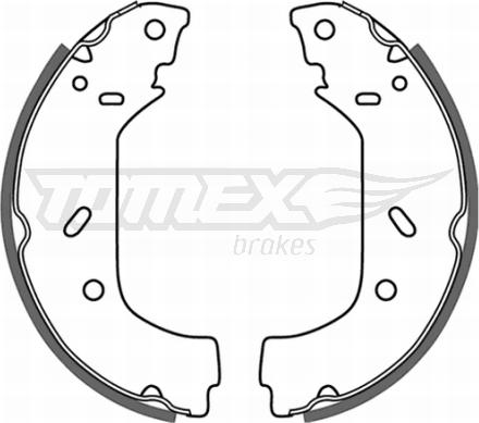 TOMEX brakes TX 20-98 - Bremžu loku komplekts www.autospares.lv