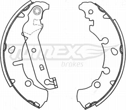 TOMEX brakes TX 20-93 - Bremžu loku komplekts www.autospares.lv