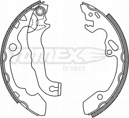 TOMEX brakes TX 20-92 - Bremžu loku komplekts www.autospares.lv