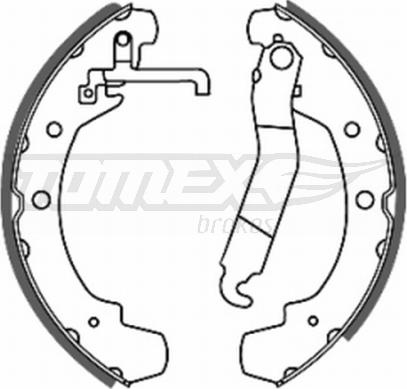 TOMEX brakes TX 20-49 - Bremžu loku komplekts www.autospares.lv