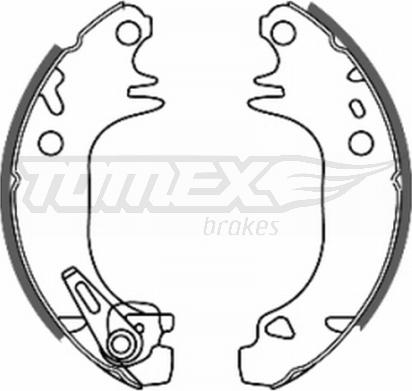 TOMEX brakes TX 20-44 - Brake Shoe Set www.autospares.lv