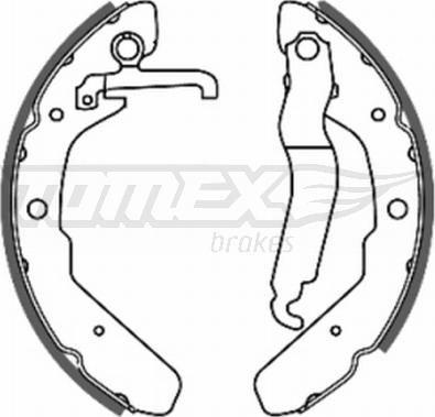 TOMEX brakes TX 20-48 - Bremžu loku komplekts www.autospares.lv