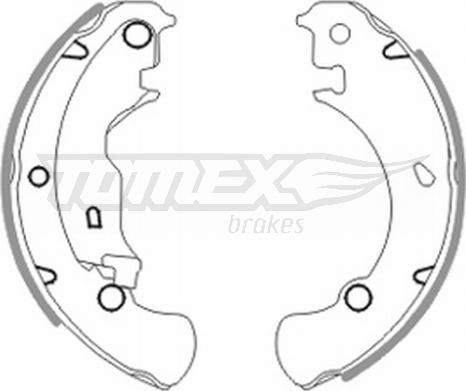 TOMEX brakes TX 20-42 - Bremžu loku komplekts autospares.lv