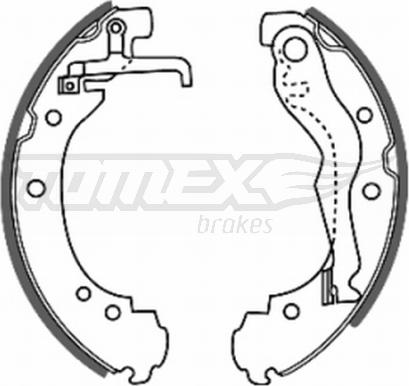 TOMEX brakes TX 20-47 - Bremžu loku komplekts autospares.lv