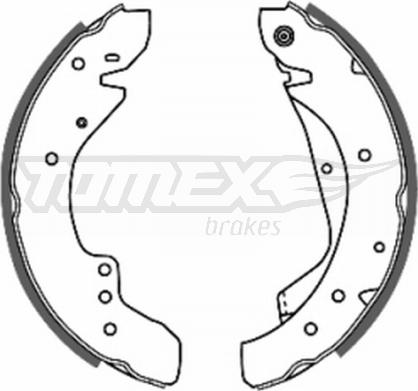 TOMEX brakes TX 20-59 - Bremžu loku komplekts www.autospares.lv