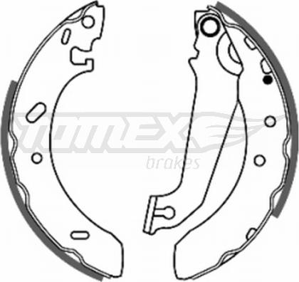 TOMEX brakes TX 20-54 - Bremžu loku komplekts autospares.lv