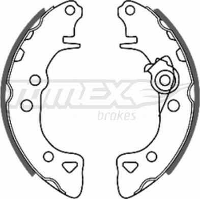 TOMEX brakes TX 20-55 - Bremžu loku komplekts www.autospares.lv