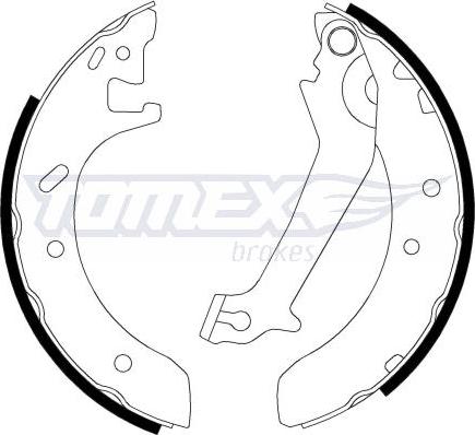 TOMEX brakes TX 20-51 - Bremžu loku komplekts autospares.lv