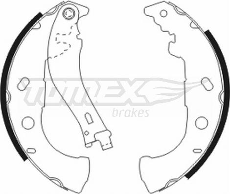 TOMEX brakes TX 20-52 - Bremžu loku komplekts autospares.lv