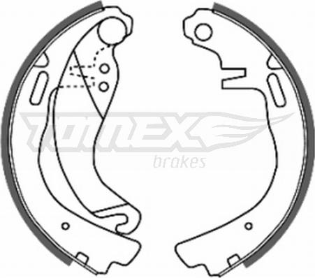 TOMEX brakes TX 20-57 - Bremžu loku komplekts autospares.lv