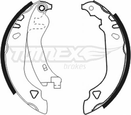 TOMEX brakes TX 20-64 - Bremžu loku komplekts www.autospares.lv