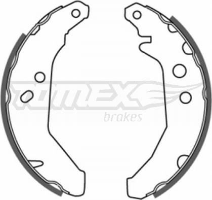 TOMEX brakes TX 20-66 - Bremžu loku komplekts www.autospares.lv