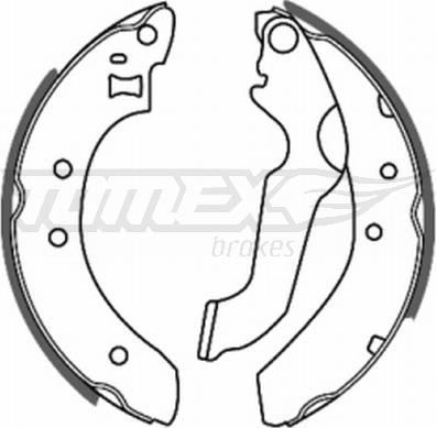 TOMEX brakes TX 20-61 - Bremžu loku komplekts autospares.lv