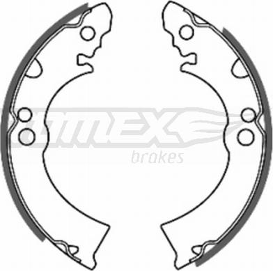 TOMEX brakes TX 20-63 - Bremžu loku komplekts www.autospares.lv