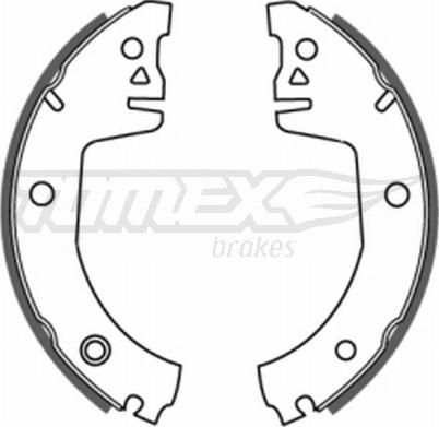 TOMEX brakes TX 20-08 - Bremžu loku komplekts www.autospares.lv