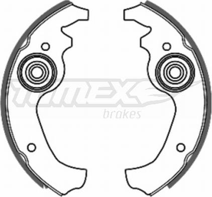 TOMEX brakes TX 20-02 - Bremžu loku komplekts www.autospares.lv