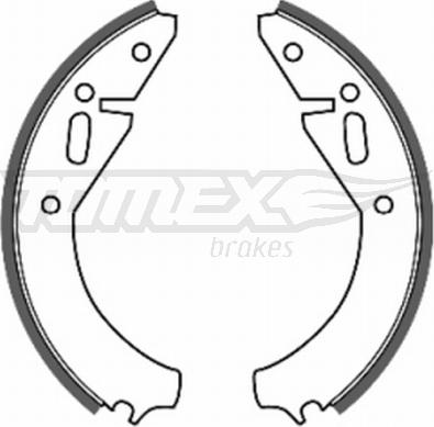 TOMEX brakes TX 20-07 - Bremžu loku komplekts www.autospares.lv