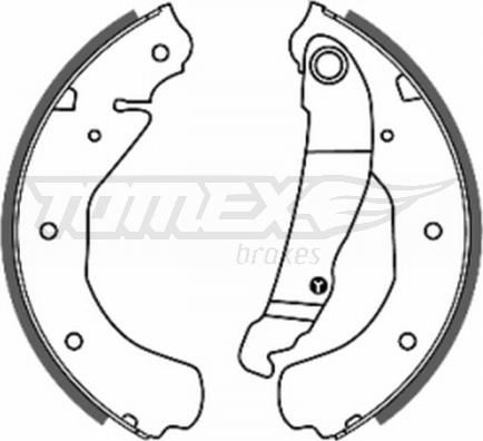 TOMEX brakes TX 20-16 - Bremžu loku komplekts www.autospares.lv