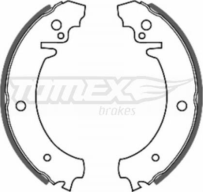 TOMEX brakes TX 20-11 - Brake Shoe Set www.autospares.lv