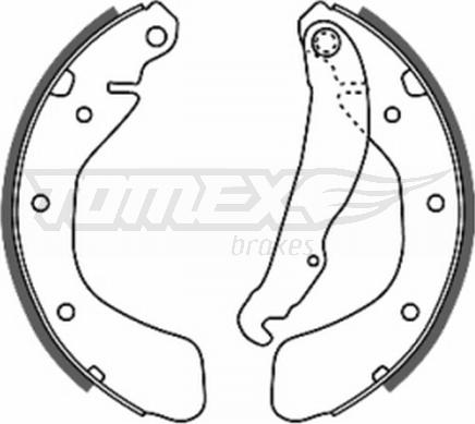 TOMEX brakes TX 20-17 - Bremžu loku komplekts www.autospares.lv